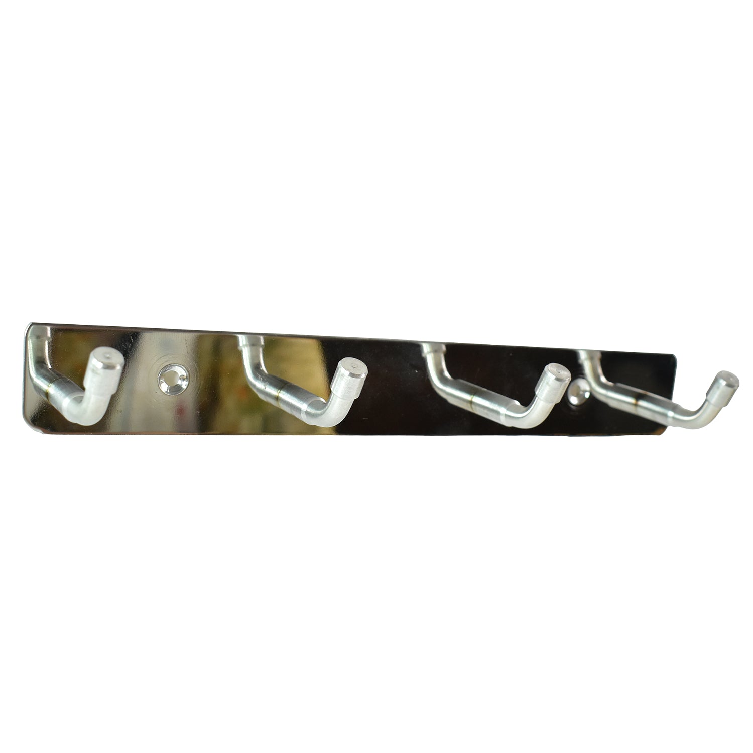 Stainless Steel Wall Mounted Coat 4 Hook Rack (20x3  1 Pc) Stainless Steel Wall Mounted Coat 4 Hook Rack (20x3  1 Pc)
